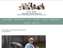 Tablet Screenshot of dogaggressionspecialist.com